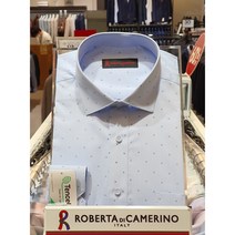 5F [신사] 로베르따 남성셔츠 긴팔 모달스판 삼선도트 스카이블루 일반핏셔츠 RM14012