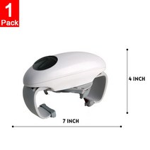 2Pcs 전기 주방 수 오프너 자동 오프너 무선 한 틴 터치 아니 날카로운 가장자리 핸드 헬드 항아리 오프너 주방 도구, Black 1Pc