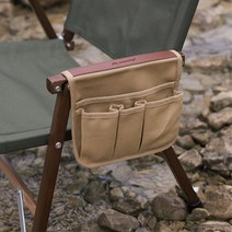 캠핑 체어 팔걸이 소품 핸드폰 주머니 캠핑기어 혼캠, 1개, 블랙