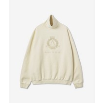 ARIES 공용 프리미엄 로럴 하이넥 맨투맨 알라바스타 20012 넥