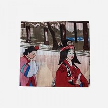 민속화 손수건- 궁중혼례