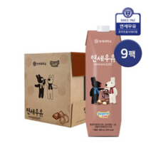 연세우유 마카다미아 초코맛 1000ml 9개, 18개