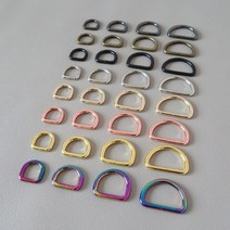 10Pcs 금속 D 링 버클 공예 가방 액세서리 벨트 스트랩 루프 하드웨어 애완 동물 강아지 라 가죽 끈 로프 하네스 배낭 걸쇠 리폼 수선, 내부 폭 32mm, 골동품 황동