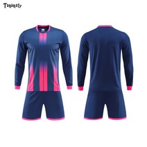 여성 축구 트레이닝 남여공용 세트 유니폼 Soccer jeyseys kits maillot 긴 소매 오렌지 스포츠 tracksuit for men or boy team set
