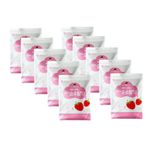 동결건조딸기 딸기칩 20g x 10팩 건딸기 딸기말랭이 말린딸기, 100%순수딸기동결건조과일칩 20g x 10팩