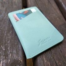 [자스나로 BRO-1] 얇은지갑 슬림한 미니 교통 가죽 카드지갑 NFC 교통카드 중복인식방지