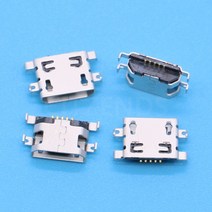 배달대행지지기 오토 클리커 클릭커 배달 대행 지지기 50pcs 마이크로 usb 커넥터 5pin 무거운 플레이트 1.6mm 휴대 전화 usb 꼬리 플러그에 대 한 측면 여성 컬링