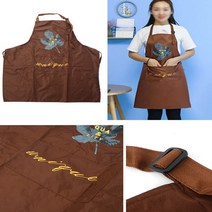 브라운 캠핑용 앞치마 가드닝 목공용 제과제빵 요양원 보호사 신혼부부 미술학원, 기본