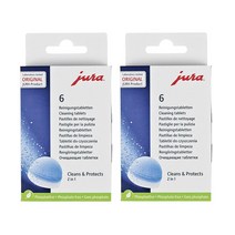 Jura 유라 커피머신 청소 클리닝 세정제 세척제 알약 태블릿 6개입 2팩 Cleaning Tablets, 1세트