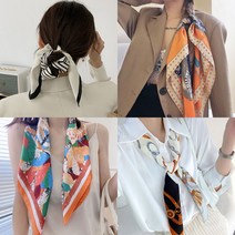 1+1 오트포르테 사각 쁘띠 실크 스카프 8종