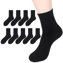 패션파트너 여성용 솔리드 무지 중목 양말 10켤레