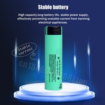 18650 1PCS 원래 파나소닉 18650 3.7V 3100mAh 충전식 리튬 배터리 강력한 토치 작은 팬 노트북 컴퓨터에, 한개옵션0