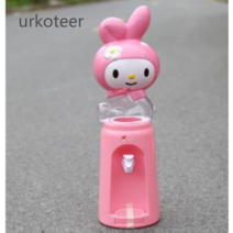 urkoteer귀여운 캐릭터 물통 탁상용정수기 키티 마이멜로디 도라에몽 텀블러 사무실 책상 조카 선물, .ml, 핑크 곰 1