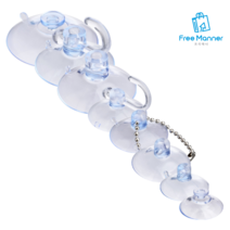 흡착판 흡착패드 압축고무 큐방 압착고무 흡착고리 투명흡착판 강력 압착고무, 26mm (14P) 1개