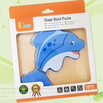 영 유 아 아기 원목 교구 첫 미니 퍼즐 놀이 ( 도형 ) 나무 장난감 남자 여자 아이 18 개월 돌아기