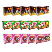 [쩝쩝스낵] abc초코쿠키+고래밥+칸쵸 각5개, 1세트, 750g