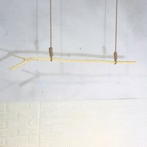 천연 원목 나뭇가지 행잉 스트랩 의류매장 인테리어 행거 m 2.2m, 길이 2m 지름 3-4cm (포크 포함 얕음)_원목