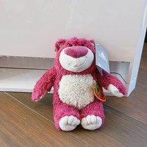 디즈니 토이스토리 곰 곰돌이 대형 랏소베어 딸기향 수면 애착인형 허깅베어, 딸기 곰털 빅 사이즈약 50cm, cm