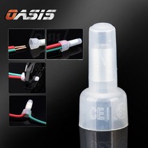 앤드콘넥터 50개입 접속자 와이어 커넥터 전선 연결 단자 배선작업, :CE5(4-6SQ) 100개