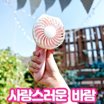 S&J 휴대용 접이식 미니 손 선풍기 각도조절, 핑크, 휴대용선풍기