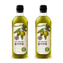 CJ제일제당 백설 압착 올리브유 900ml 2개