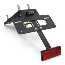 오토바이 번호판 브라켓 볼트 두카티 몬스터 821 797 + 1200s 슈퍼 스포츠 939s 2017- 테일 티디 펜더 제거기 키트 홀더 브래킷에 적합, 블랙