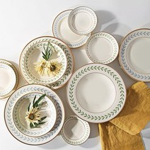 NEW 시라쿠스 로렐 접시 블루로렐 그린로렐 빈티지 디자인 디저트 홈카페 플레이팅 그릇, 오발접시 소