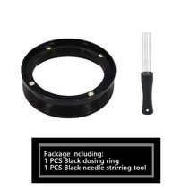 바리스타 핸드 커피 도구 도징링 템퍼 에스프레소 투약 깔때기 알루미늄 링 정밀 51/54/58mm Breville Delo, 06 Wareset 3_02 53MM