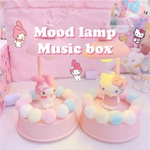 [드리미룸] 산리오무드등 산리오오르골 마이멜로디오르골 마이멜로디무드등 헬로키티무드등 키티뮤직박스 무드등뮤직박스 캐릭터오르골 지브리오르골 지브리음악 핑크문구 빼빼로데이선물, 1.헬로키티