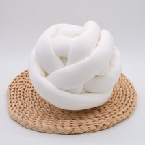 자이언트얀 벨벳실 2~6cm 가방만들기 뜨개실 펫방석 DIY 손뜨개 망고실, 화이트 4cm 250g, 1개