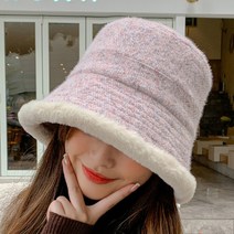 데일리비 걸앤콜드 퍼 벙거지 겨울 여자모자 방한모자