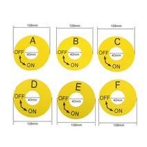 공구 1PCS HYCNC 조각 기계 레이블 명판 작업 식별 기호, [06] Ring mark, [01] 5pc