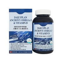 데일리플랜 엔초비 오메가3 & 비타민D 1306mg x 180캡슐 6개월분, 단품, 6개, 상세페이지 참조