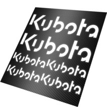 캐스퍼꾸미기 Kubota 다이 컷 스티커 엠블렘 디거 굴삭기 6 개 세트, 02 WHITE