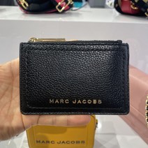 미국해외직구 빠른배송 마크제이콥스 Marc Jacobs 여성 더 GROOVE 그루브 레더 탑 짚 동전 지갑 겸 카드 케이스 키홀더 M0016972 블랙 호환