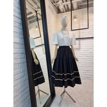 [반다리] 풍성한 훌 호박 미디스커트