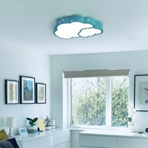 [천삼백케이] [젬] LED 트윈 구름 방등 50W, 화이트