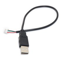 USB ~ Ph1.5 케이블 ph1.5 암 ~ USB 2.0 남성 ~ 4 핀 데이터 케이블 30cm/12 인치, 검은색
