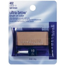 Maybelline New York 울트라 브로우 파우더 쉐이드 #10 라이트 브라운 2.8g(0.1온스) 306731