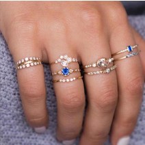 터키석반지 레이어드 커플 우정 그린 스톤 링 세트 스네이크 링 바이킹 bague femme schmuck 세트 anillos mujer aesthetic emo 쥬얼리 세트