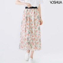 보슈아 sado 여성 꽃무늬밴딩스커트 쉬폰스커트66까지4000
