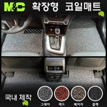 2023 쏘렌토 4세대 MQ4 확장형 코일매트, 블랙(Black), 일반차량 - 1열+2열 [5인승]
