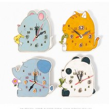 교육용 시계만들기 무브먼트 동물모양, 고양이