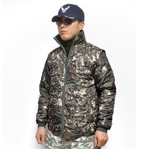 KJ 1041 최신형 디지털 깔깔이 조끼 분리형 군용 내피 kj상사