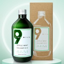 미용실쿨샴푸 나인밀라 사춘기 청소년 지성 두피 냄새 가려움 화학 계면활성제없는 쿨링샴푸[구성-1개], 1개