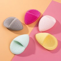 진동클렌저 전동클렌져 클렌징기계 천연 각질 제거 세안 퍼프 플러터 스폰지 딥 리무버 블랙 헤드 밴드 화장품 스폰지 페이셜 클린 도구, 빨간색