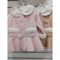 압소바해피랜드 따뜻한 극세사 여아무스탕 코트 AU7-56203