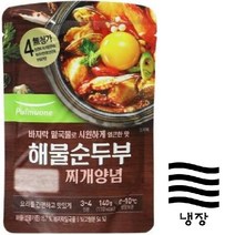 [메가마트]풀무원 해물 순두부 찌개 양념 140g, 풀무원 해물순두부찌개양념 140g