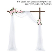 웨딩아치 프로포즈 2x1.2m pvc 결혼식 mariage 배경 아치 스탠드 생일 파티 diy 장식 무대 아치 야외 배경 선반 꽃 프레임, 1.2mx2m, 리본1