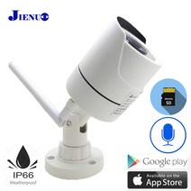 CCTV 보안카메라 wifi 카메라 ip 1080p 960p 720p 오디오 야외 cctv 보안 홈 hd 감시 방수 무선 적외선 홈 카메라 jienuo, 어댑터 포함 960p, 3.6mm